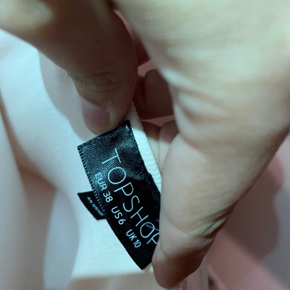 New Topshop Heather Light Pink Jersey Dress - Picture 4 of 6